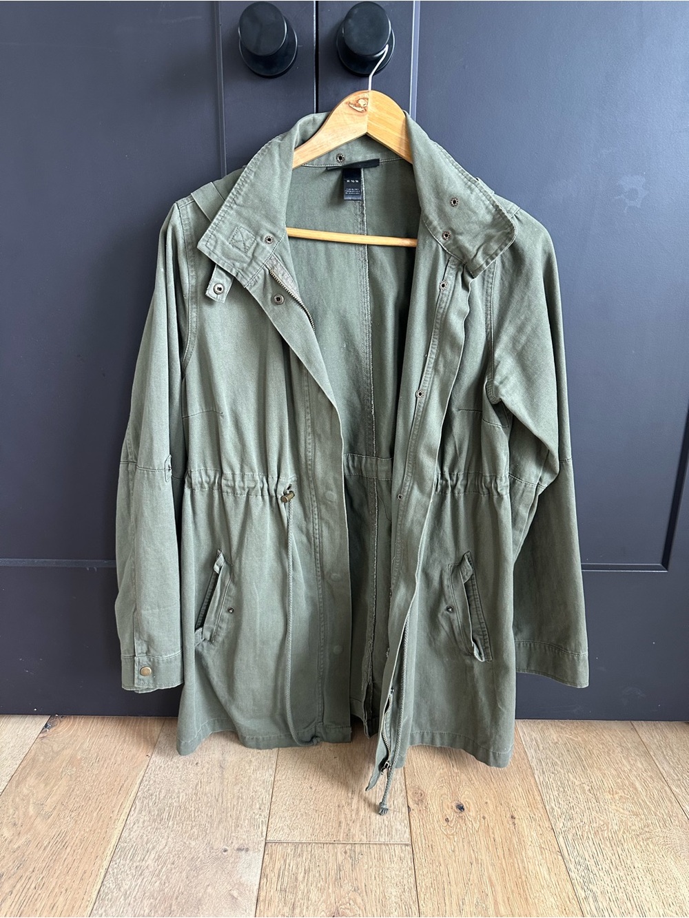 Wendy Bellissimo Olive Green Military Field Jacket